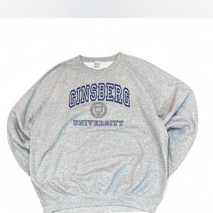 VTG 2002 grey Ginsberg University crewneck
